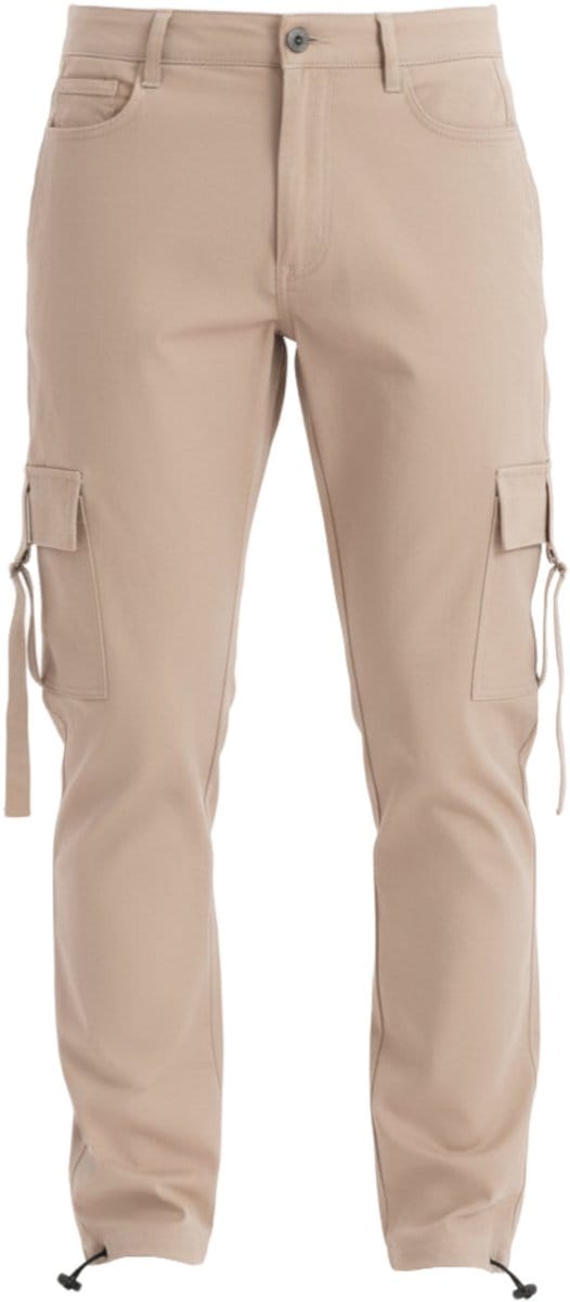 OMBRE Broek - Regular Fit - Katoen - Rits Zand M