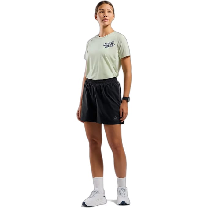 Odlo Odlo 2-in-1 short ESSENTIAL 4 INCH ZWART - Maat L