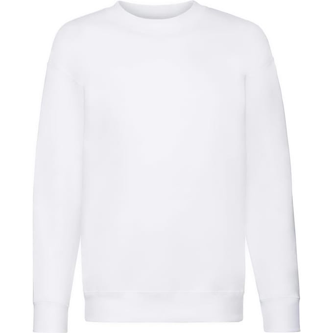 Fruit of the Loom Sweatshirt met Drop Shoulder voor Kinderen/Kinderen (Wit)