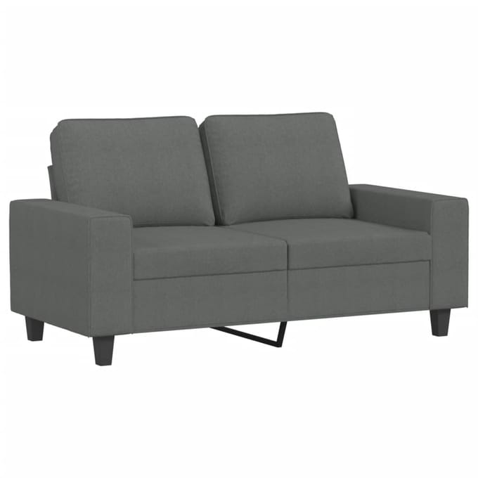 vidaXL - 3-delige - Loungeset - stof - donkergrijs