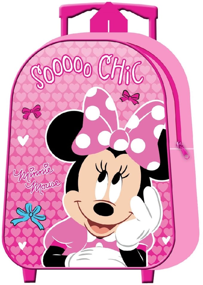 MINNIE MOUSE Sooo Chic Trolley Koffertje Vakantie Logeren Roze