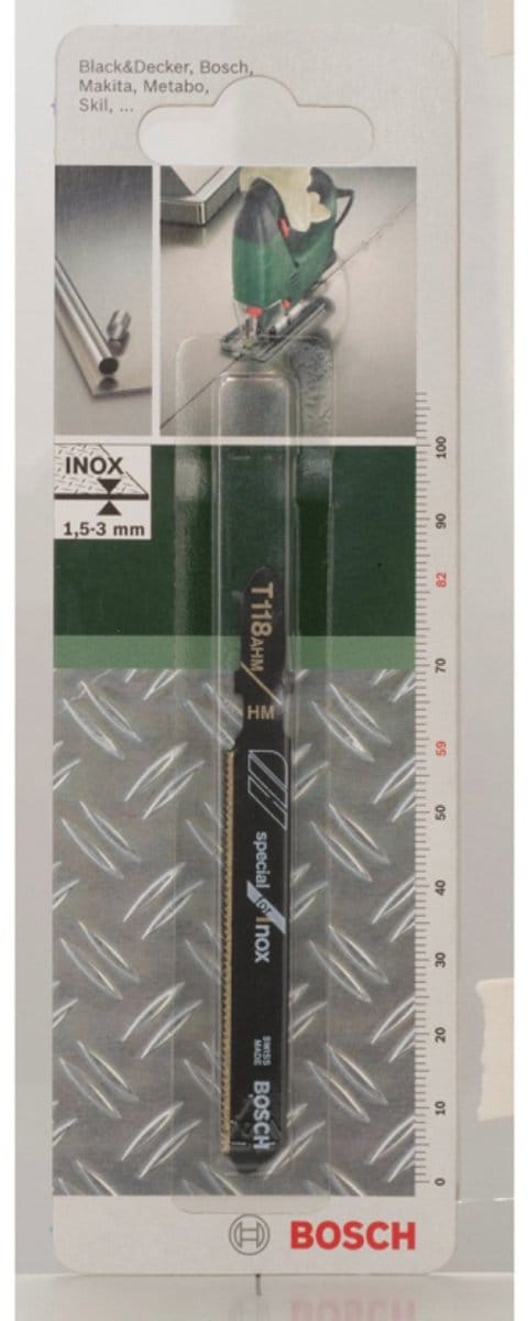 Bosch Decoupeerzaagblad HM, T 118 AHM Special for Inox