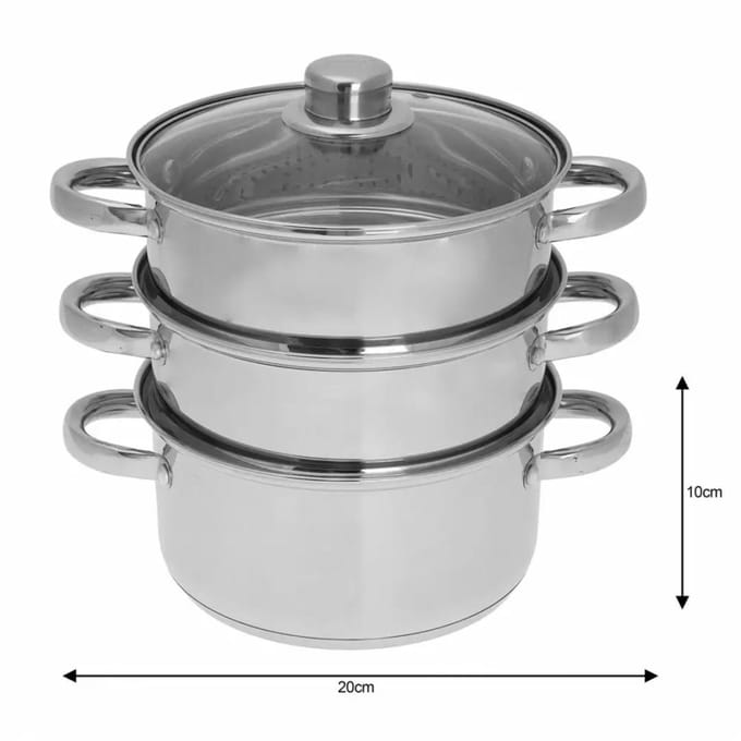 Kinghoff stoompan KH-3321 - met deksel - 20 cm