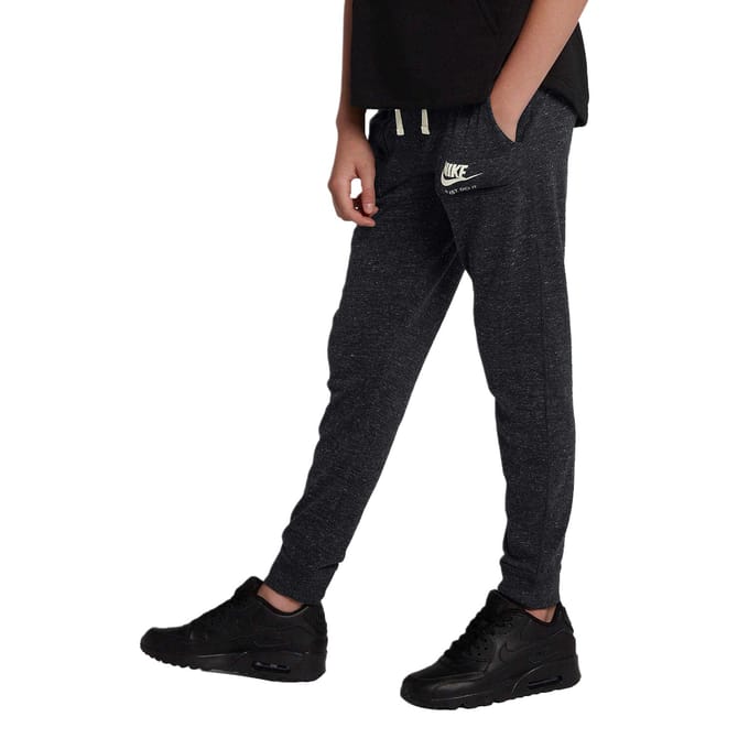 Pantalon de jogging Nike Logo Lettre Graphique Enfant Bas Noir 890279-010 S black