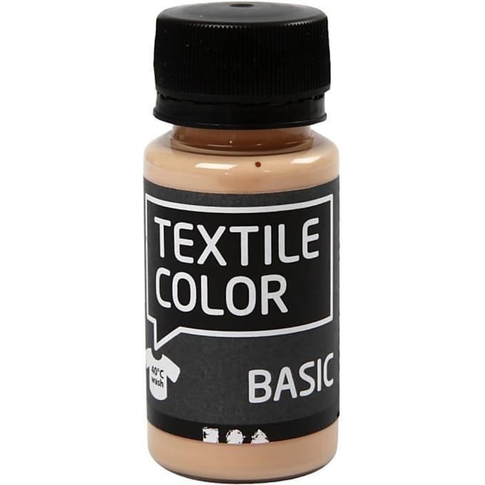 Creativ Company Textile Color Semi-opaque Textile Paint - Light Beige 50ml