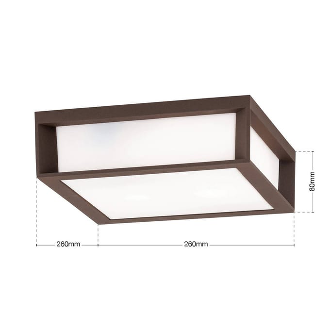 ORION Buitenlamp Henry, corten, gegoten aluminium, E27, IP44