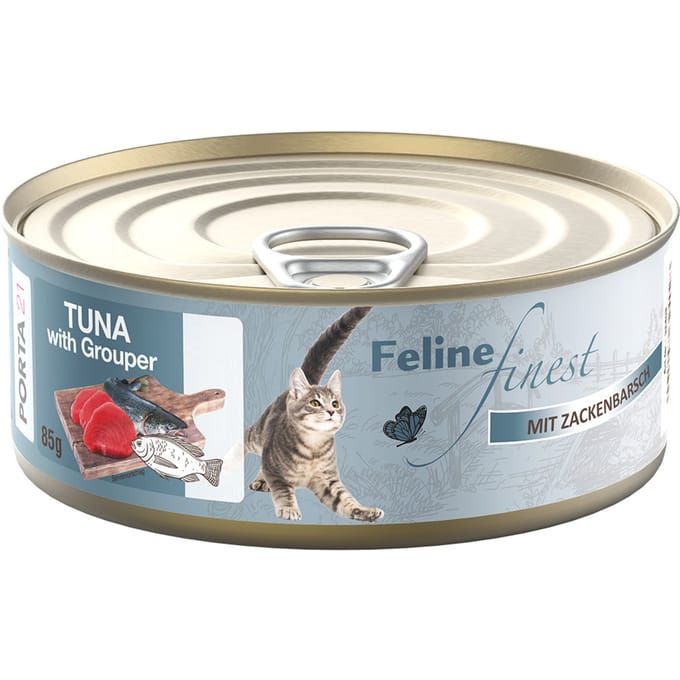 6x85g Feline Finest Tuna with Grouper Wet kattenvoer
