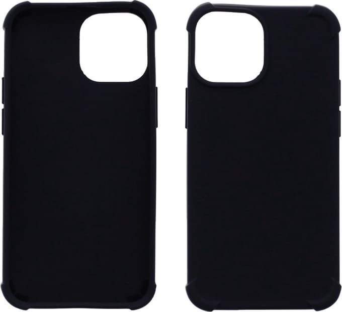LuxeBass Hoesje geschikt voor Apple iPhone 13 Pro - Anti Shock - Zwart