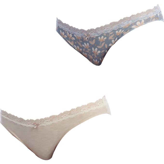 Set-2 Mini Coquettes Katoenen Slipjes 1032356 voor dames