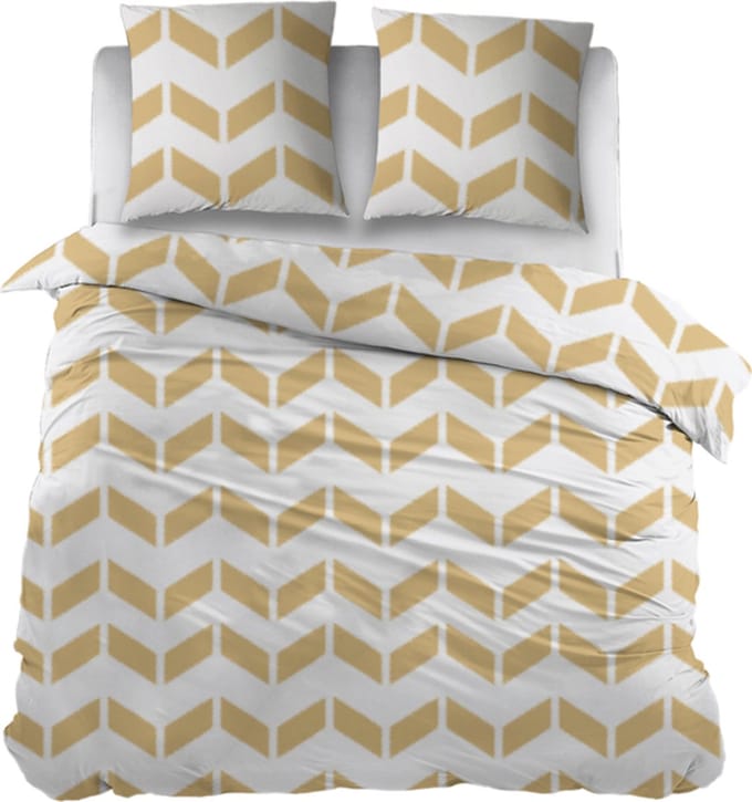Snoozing Annette Dekbedovertrek - Extra breed - 260x200/220 cm - Geel