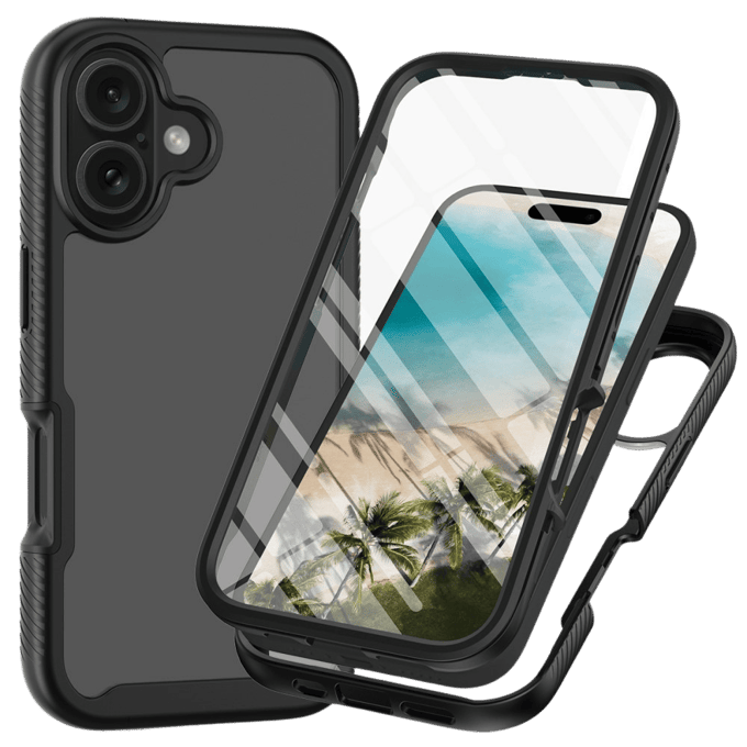 Comfycase iPhone 16 Full Protection Cover Zwart