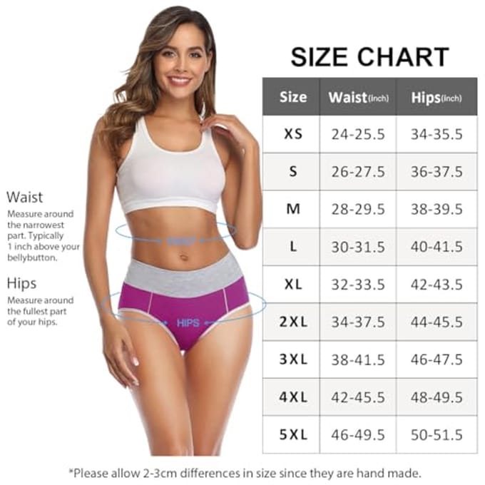 Hoge Taille Slip Dames Ondergoed - Comfortabel Katoenen Mix
