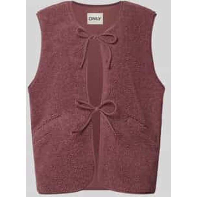Regular fit bodywarmer met vetersluiting model 'BABY'