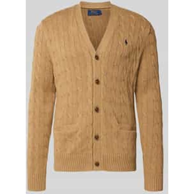 Gebreid jack met knoopsluiting