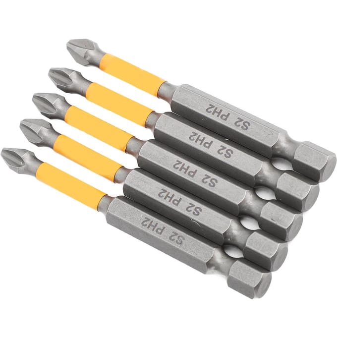 5 STKS Kruiskopschroevendraaier Bits S2 Legering Staal Slagvastheid Schroevendraaier Bit Set voor Industrieel