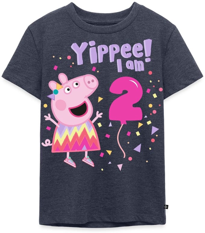 Peppa Pig's 2e Verjaardag Outfit Cadeau Premium T Shirt Kinderen