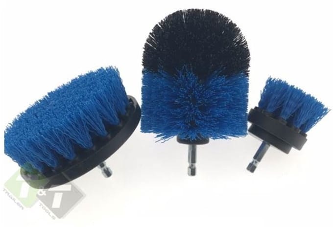 Autoborstel - camper - caravanborstels voor de boormachine - nylon borstels