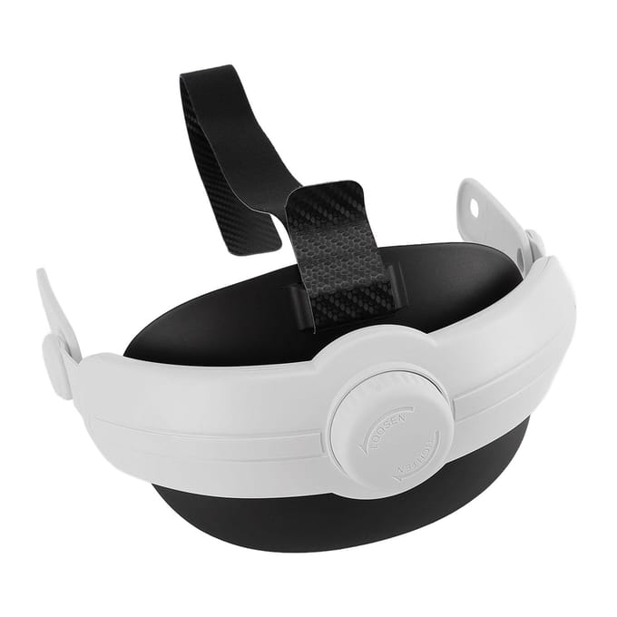 Hoofdband voor Meta 3 Headset ABS Verstelbaar Opvouwbaar VR Headset Accessoires Band Vervanging met black