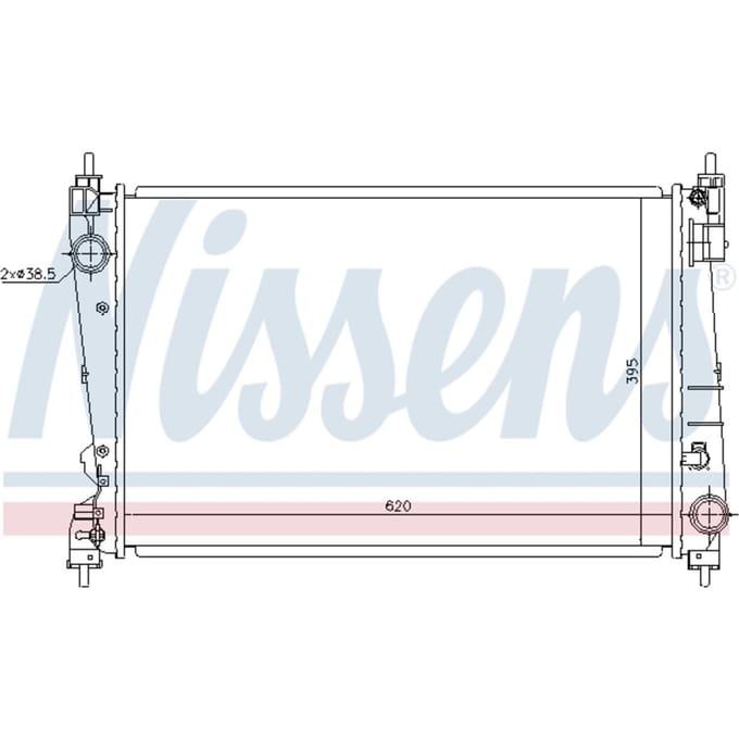 Radiator, motorkoeling NISSENS 630755
