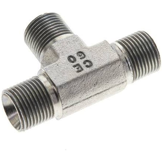 T-Fitting G3/8'' Buitendraad Staal 325bar (4566,25psi)