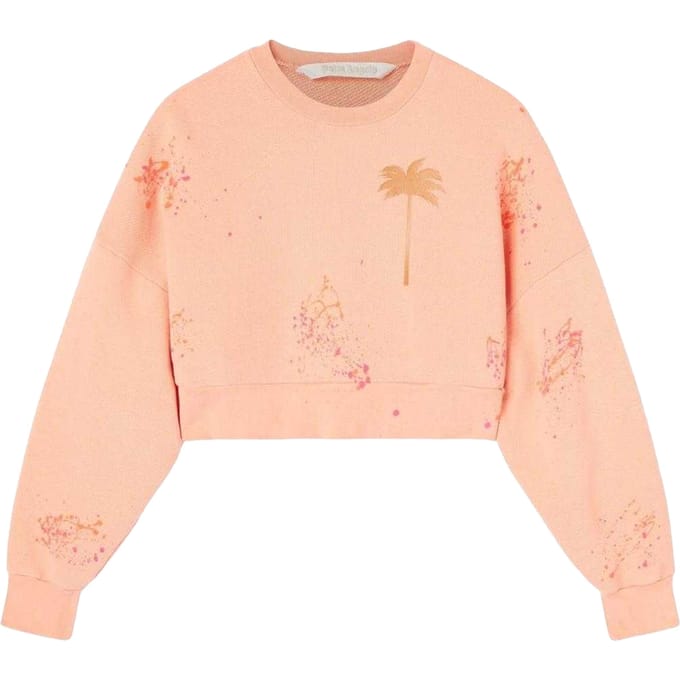 Palm Angels Dames/Dames Sweatshirt met geverfd overhemd (Roze)