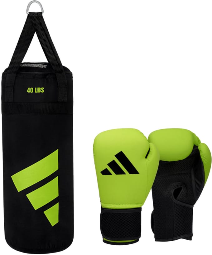 adidas Junior Boxing Set Groen/Zwart