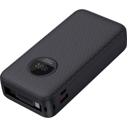 DENVER PQC-20065 - Fast charge Powerbank 20000mAh - Black - 20000 mAh