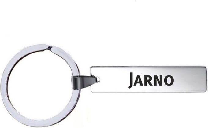 Sleutelhanger Met Naam - Jarno - RVS
