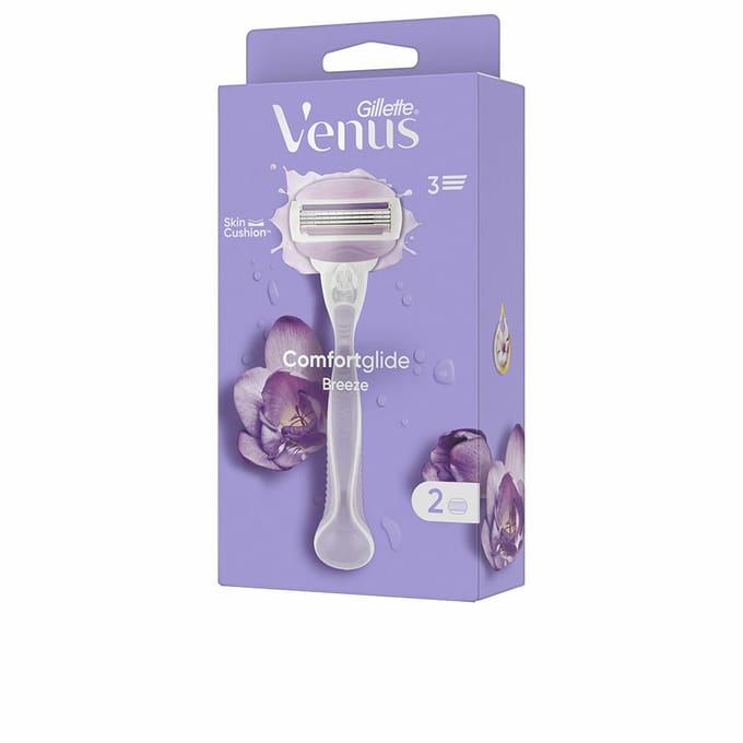 Scheermes - GILLETTE - Venus ComfortGlide Breeze - 2 navullingen - Zachte scheerbeurt - Voor volwassene