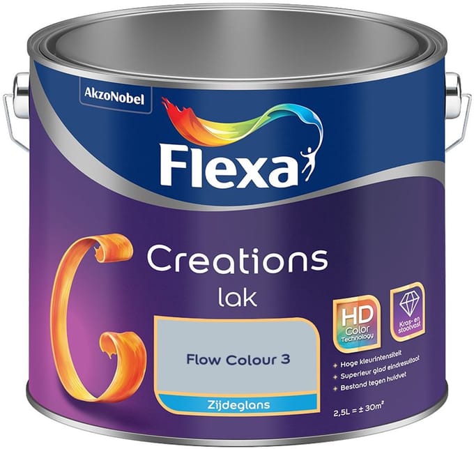 Flexa - Creations Lak Zijdeglans - Flow Colour 3 - Mengverf - 2,5 L
