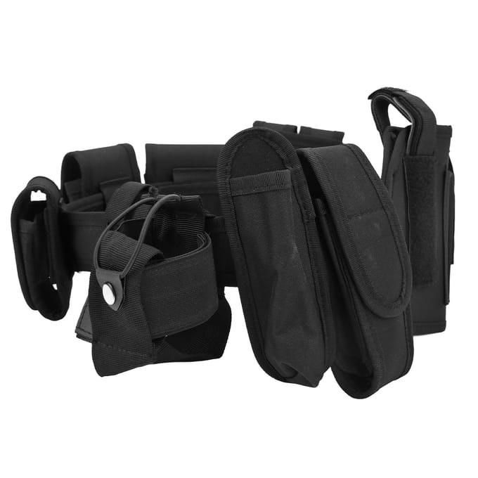 Ceinture d'entraînement d'extérieur Multifonctionnelle Ceinture de taille de sécurité pour Camping Chasse Escalade Noir noir