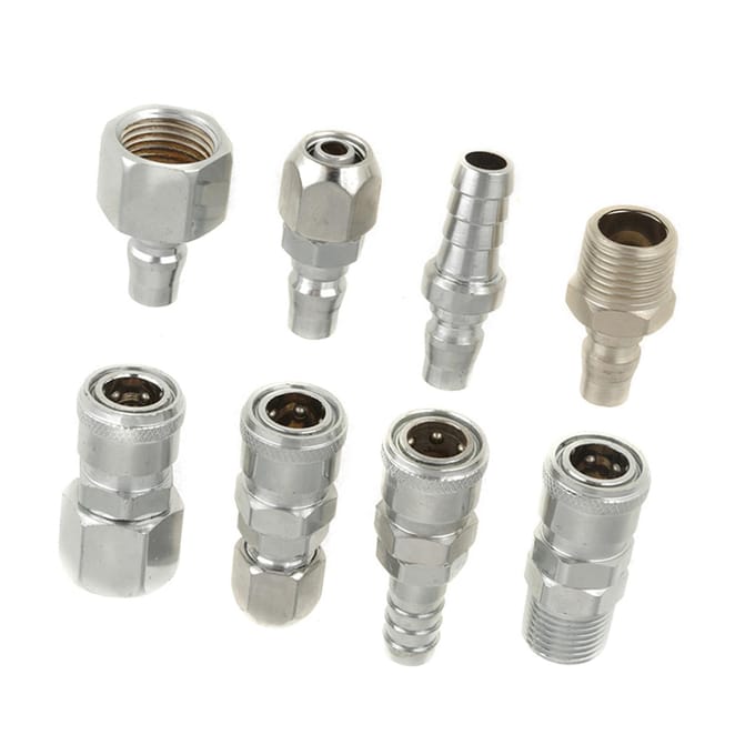 8PCS BSP 12  Pneumatische Luchtslang Snelkoppeling Stekker Socket Connector Set