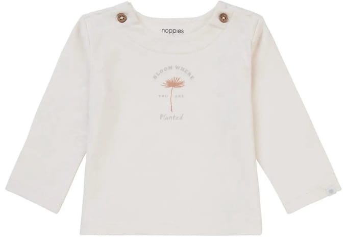 Noppies Unisex Tshirt Madison Lange Mouwen Pristine - 50