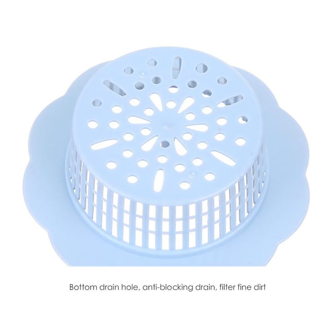 Bloemvormig Afvoerfilter Plastic Spoelbakdeksel Spoelbak Haarzeef voor Keuken Badkamer beige
