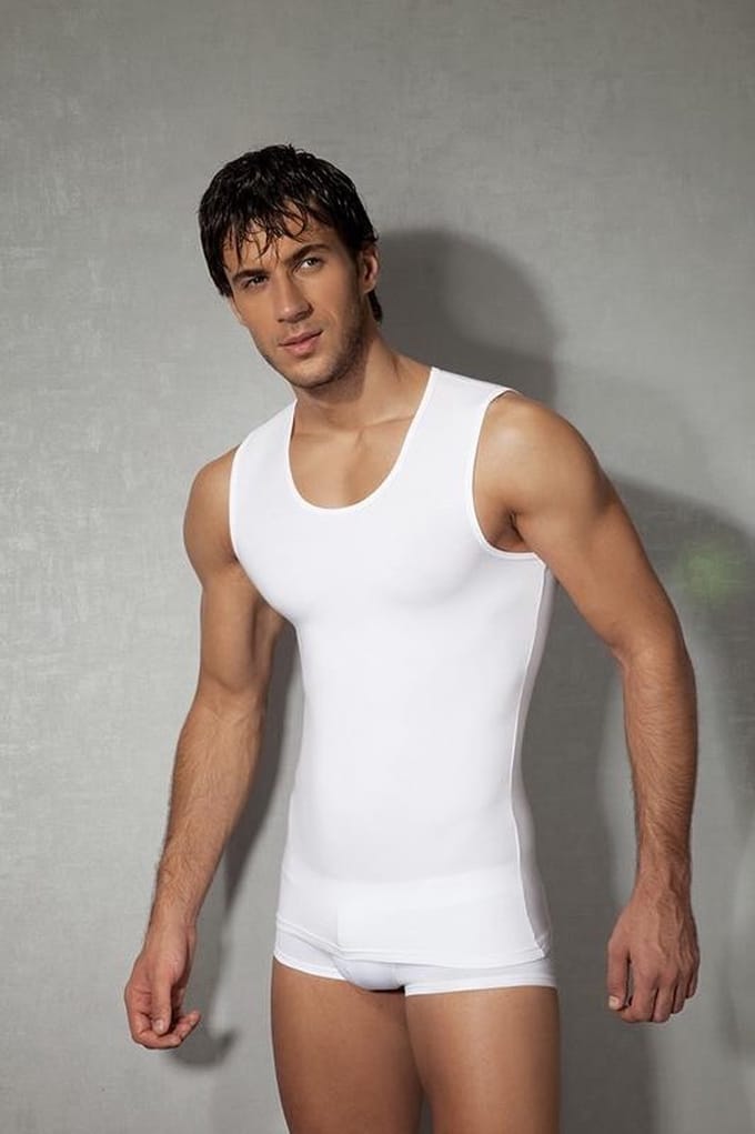 Doreanse Heren Tanktop - Wit