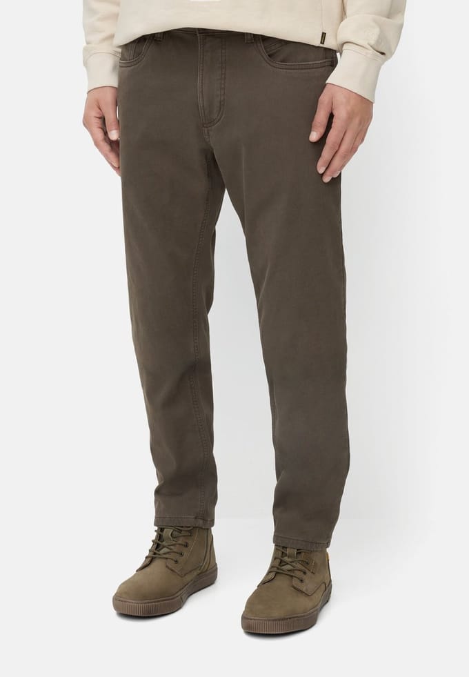camel active Regular Fit 5-pocket thermobroek - Maat menswear-35/32 - Donkerbruin