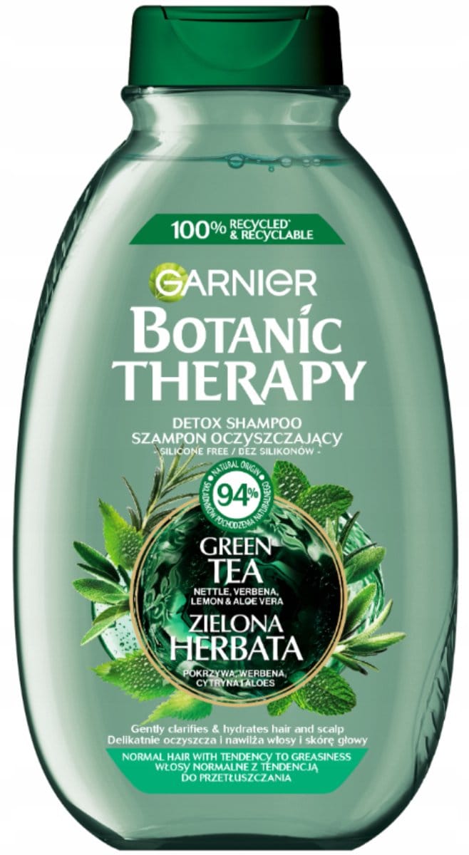 Garnier - Botanic Therapy Shampoo Cleanses And Refreshes Green Tea 400Ml