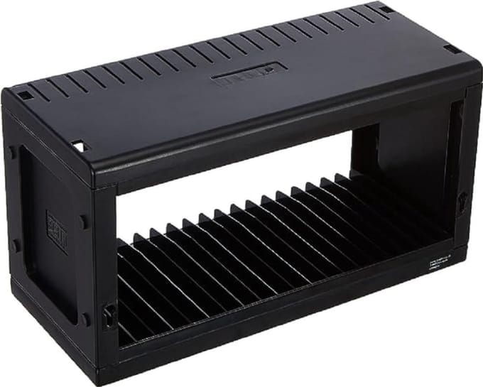 RONN® Cd Opbergdoos - Cd Opbergsysteem - Cd Koffer - Zwart - 32cm x 14cm x 6cm