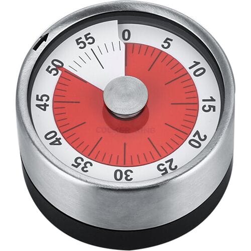 COOKER KING Keukentimer 60 Minuten Kooktimer Klok met Bel Wekker Geen Batterij Nodig