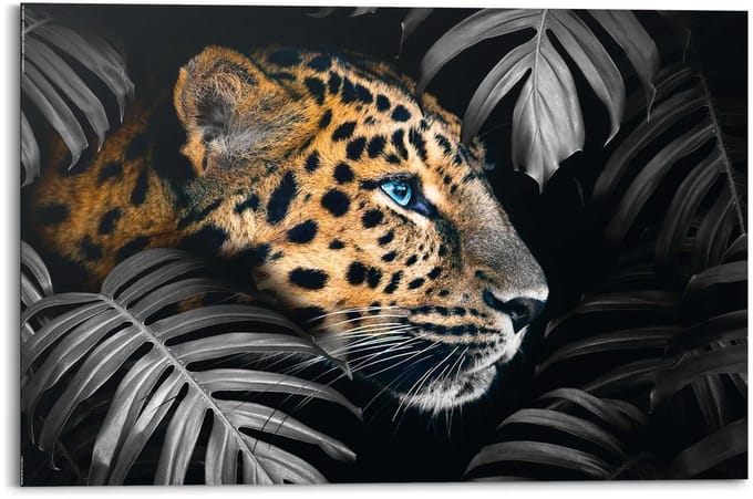 Schilderij Luipaard - 60 x 90 - Hout - REINDERS
