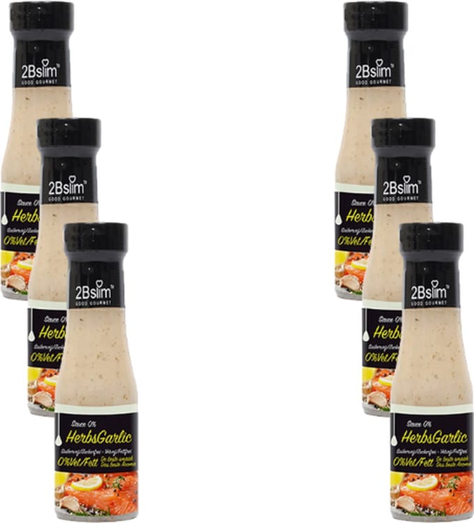2BSlim | Knoflooksaus | 6 stuks | 6 x 250 ml