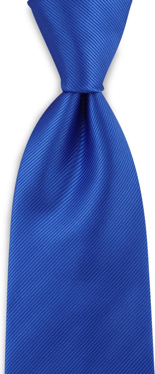 JB Collection - Stropdassen - stropdas kobaltblauw repp - kobaltblauw