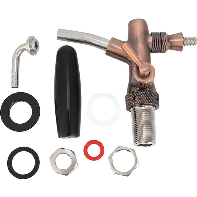 G5/8 Draad Verstelbare Biertap Kraan Brons Kleur Apparatuur voor Thuisbar Restaurants black