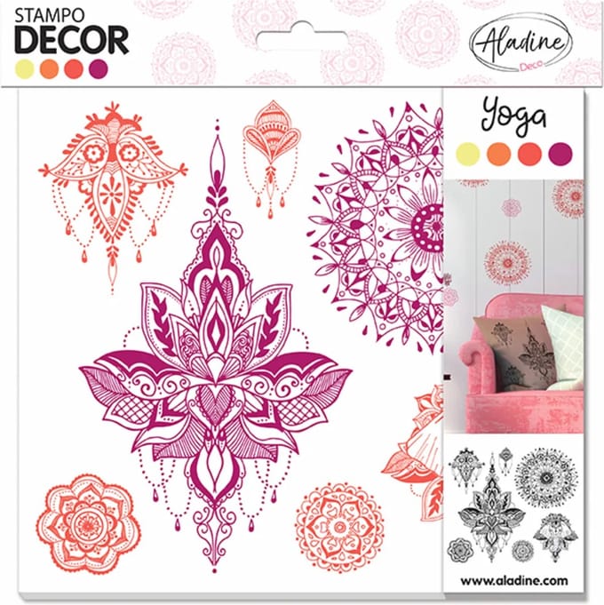 Aladine Aladine Stampo Decor Stempels Yoga