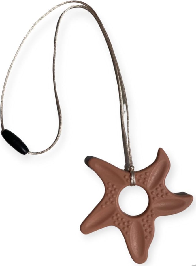 Bijtketting | Zeester | Clay | Zwart | Vanaf 3 jaar!