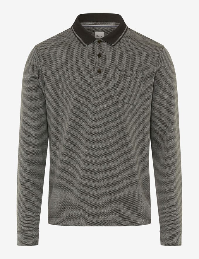 Brax Heren Poloshirt  Style PHARELL pine, groen, maat M
