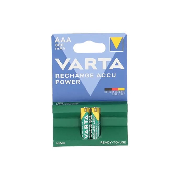 Oplaadbare batterij VARTA POWER PLAY LONGLIFE, micro AAA, 2 stuks