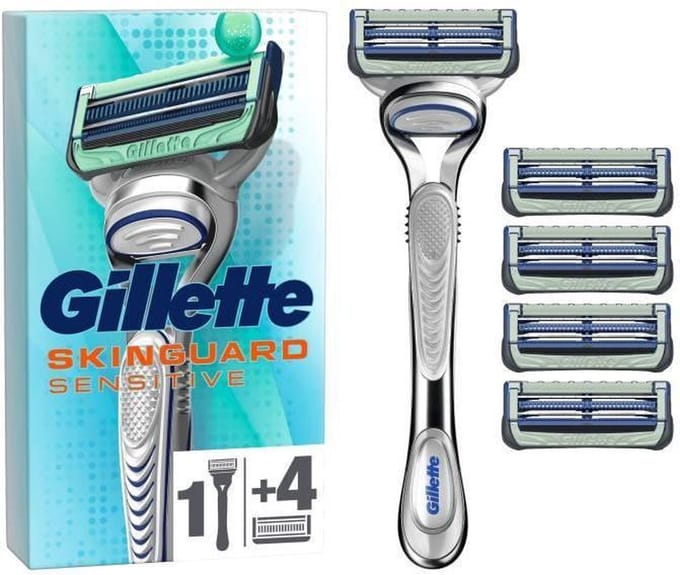 Gillette scheermes Skinguard sensitive + 5 scheermesjes STARPACK