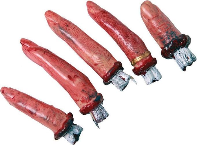 Afgehakte vingers 5 stuks