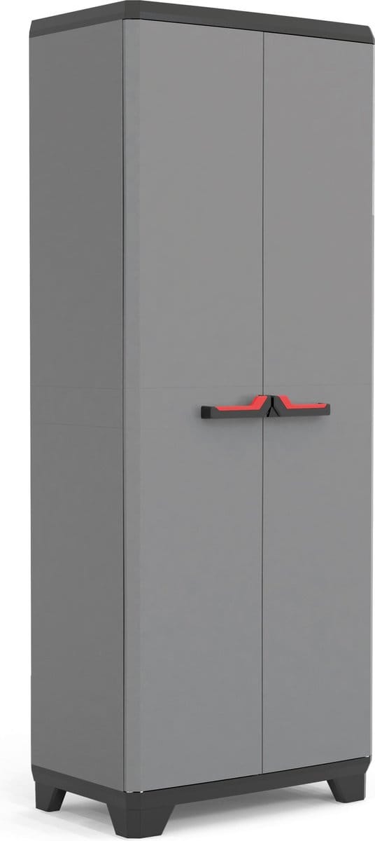 Keter Stilo Hoge Kast - 3  Planken - 68x39x173 cm - Donkergrijs/Zwart